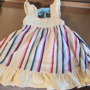 Striped Multicolor Kids Dress